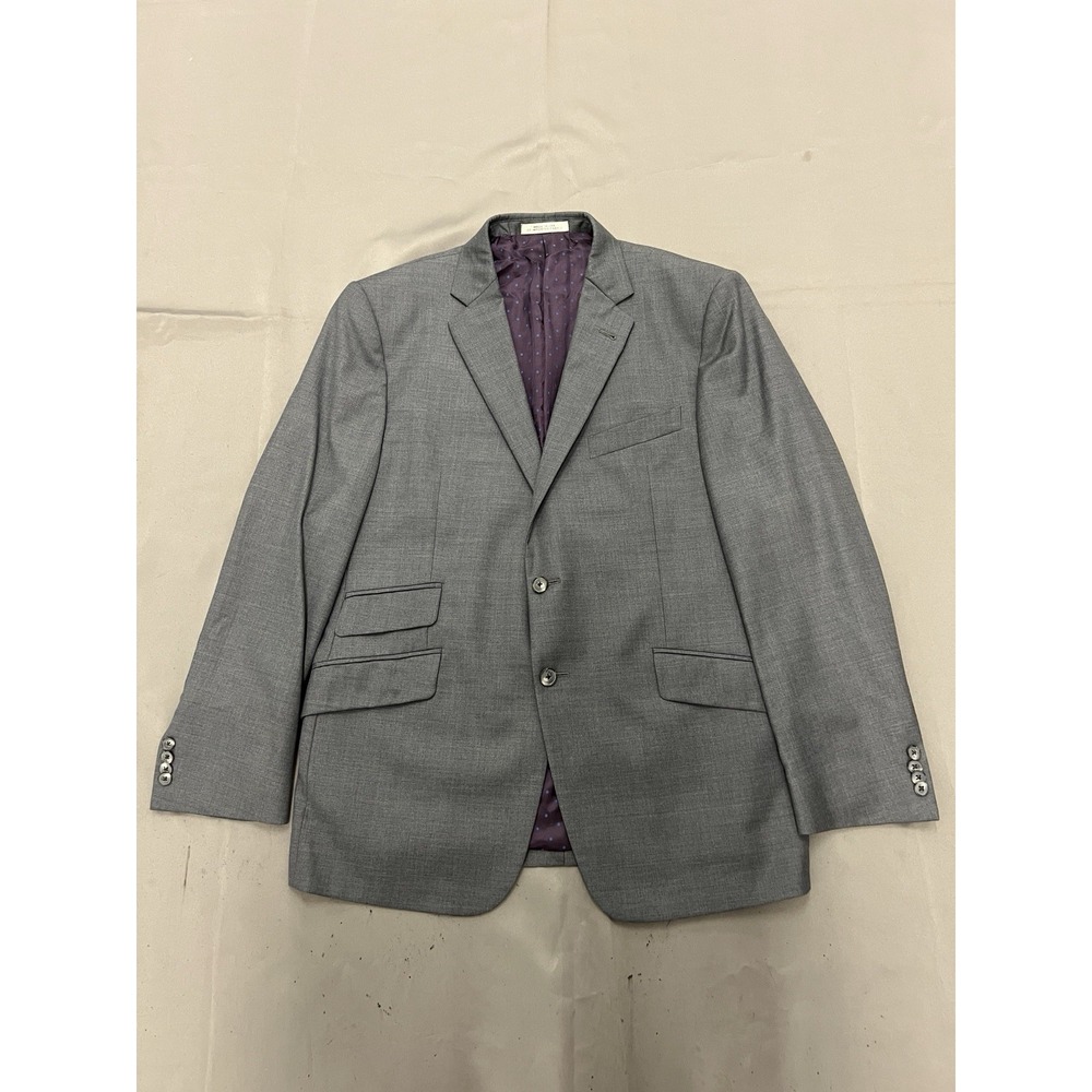 Joseph Abboud Men's Super 110's Wool Suit 44R Zignone Biella Italy Fabric